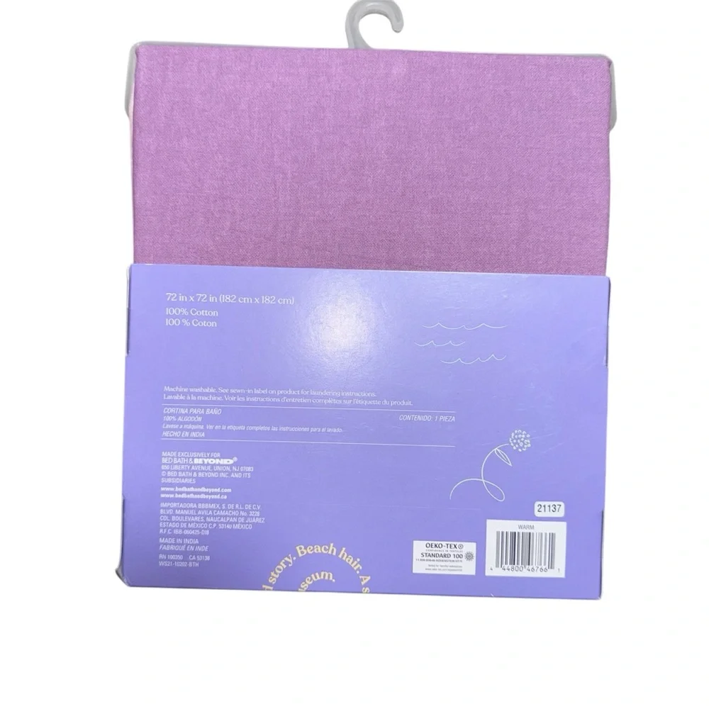 Wild Sage Marylin Ombré Shower Curtain 72 in x 72 in 100% Cotton